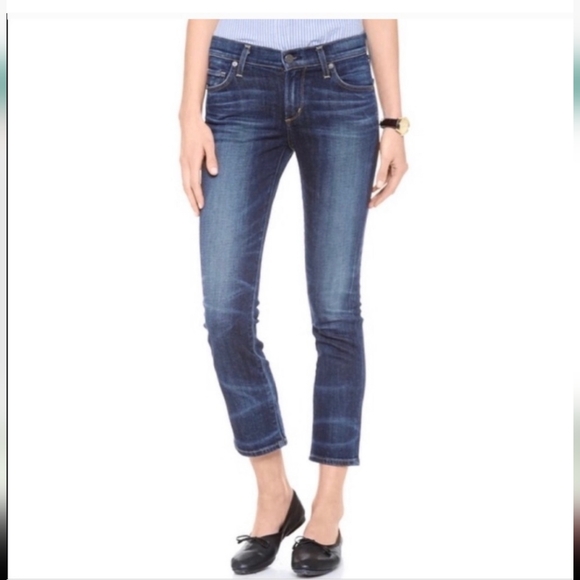 Citizens of Humanity Phoebe Slim Straight Cropped Denim Jeans Size 27 - Picture 1 of 15